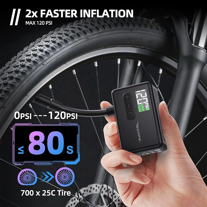 Test et avis sur le compresseur pour vélo Veeape ! Test et avis sur le compresseur pour vélo Veeape !
