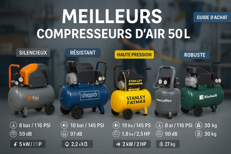 Les 5 Meilleurs Compresseurs d’air 50L de 2025 Les 5 Meilleurs Compresseurs d’air 50L de 2025