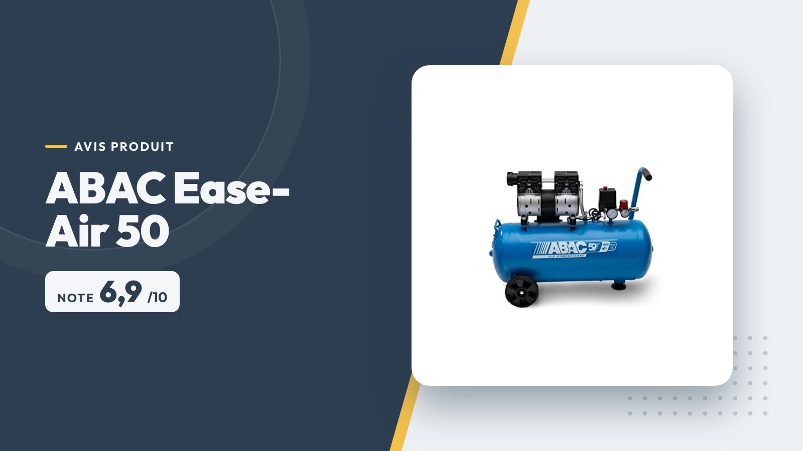 ABAC Ease-Air 50 : notre avis sur ce compresseur 50 L silencieux